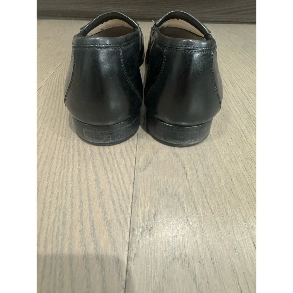 Johnston & Murphy Men's Black Leather Loafers Size 9.5